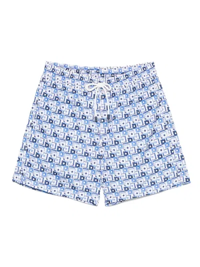 FIORIO MILANO GEOMETRIC-PRINT SWIM SHORTS