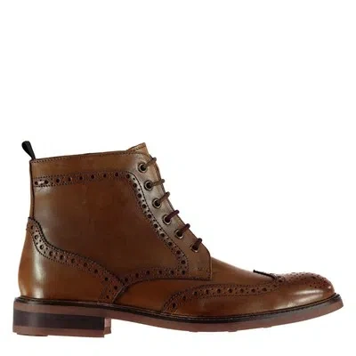 FIRETRAP FIRETRAP MENS RUTLAND BOOTS FORMAL LACE UP BROGUE DETAILING
