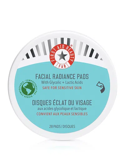 FIRST AID BEAUTY FACIAL RADIANCE PADS WITH GLYCOLIC & LACTIC ACIDS EXFOLIATING PADS WITH AHA