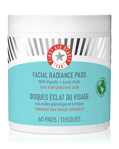 FIRST AID BEAUTY FACIAL RADIANCE PADS WITH GLYCOLIC & LACTIC ACIDS EXFOLIATING PADS WITH AHA