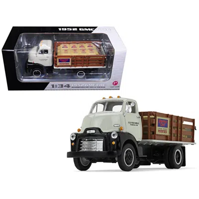 FIRST GEAR 1 ISTO 34 1952 GMC COE STAKE DIECAST MODEL TRUCK WITH SACK LOAD K & B POTATO FARMS