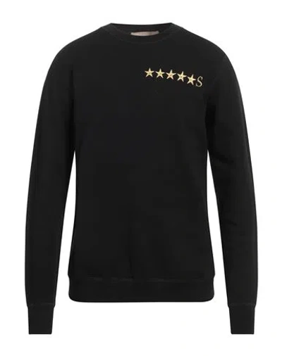 FIVESTARS FIVESTARS MAN SWEATSHIRT BLACK SIZE XL COTTON