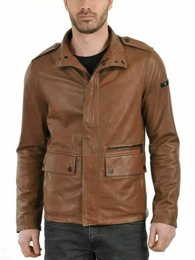 F$L HERREN ECHT LAMMLEDER JACKE SLIM FIT MOTORRADJACKE - 051