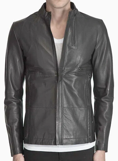 F$L HERREN ECHT LAMMLEDER JACKE SLIM FIT MOTORRADJACKE -LL152