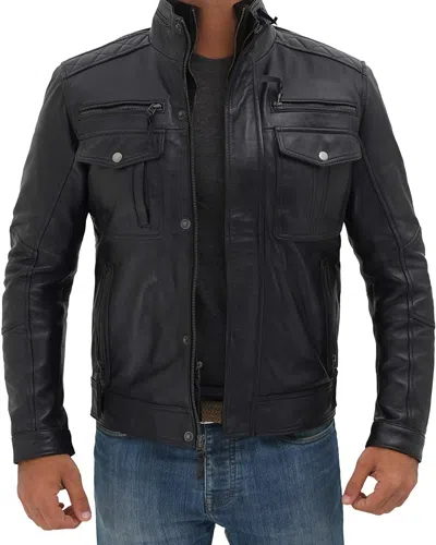 F$L HERREN LEDER JACKE MANTEL MOTORRAD BIKER SLIM FIT OUTWEARLINIE JACKEN -MJK56