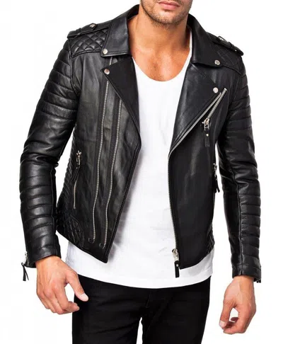 F$L HERREN SLIM FIT BIKER MOTORRAD LAMMLEDER JACKE MANTEL OUTWEARLINIE JACKET-MJ1063