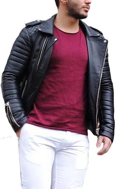 F$L HERREN SLIM FIT BIKER MOTORRAD LAMMLEDER JACKE MANTEL OUTWEARLINIE JACKETS-1000