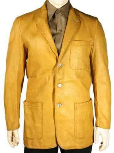 F$L ORIGINAL LAMMLEDER FREIZEIT BLAZER JACKE FÜR MÄNNER NEU MANTEL - MB02