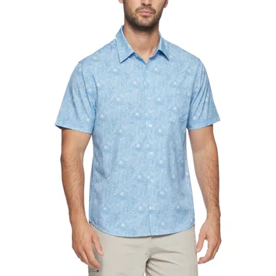 FLAG AND ANTHEM FLAG AND ANTHEM BECKLEY PALM PRINT SHORT SLEEVE SHIRT