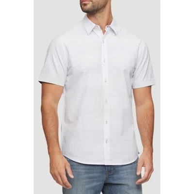 FLAG AND ANTHEM FLAG AND ANTHEM DUNCANVILLE DOBBY STRIPE COTTON SHIRT