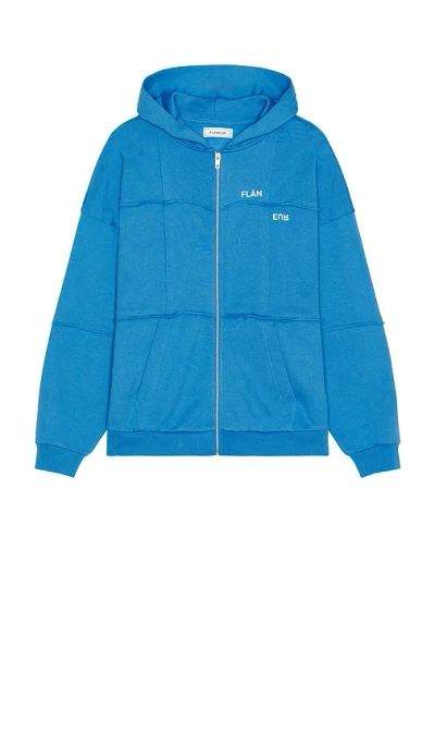 FLÂNEUR CUT & SEW ZIP-UP HOODIE