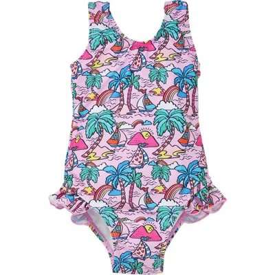 FLAP HAPPY FLAP HAPPY INFANT & TODDLERS SUN PROTECTIVE UPF 50+ DELANEY HIP RUFFLE SWIMSUIT