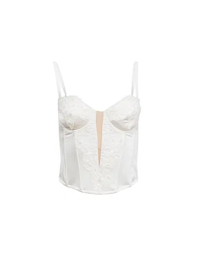 FLEUR DU MAL DAPHNE SILK BUSTIER