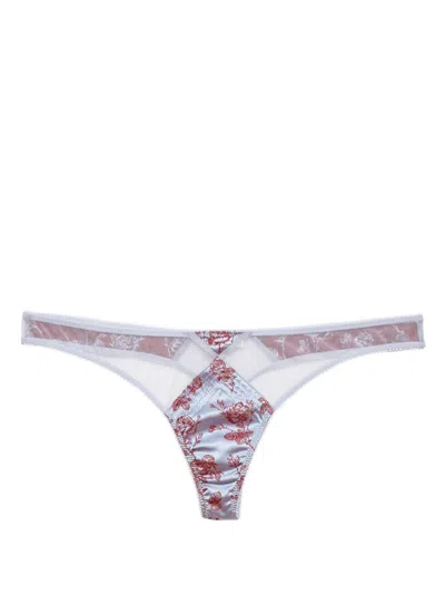 FLEUR DU MAL ROSE-JACQUARD THONG