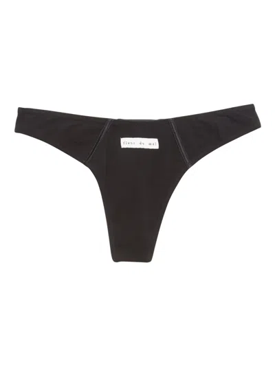 FLEUR DU MAL LOGO-DETAIL THONG
