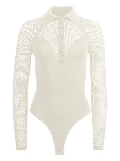 FLEUR DU MAL MESH BODYSUIT