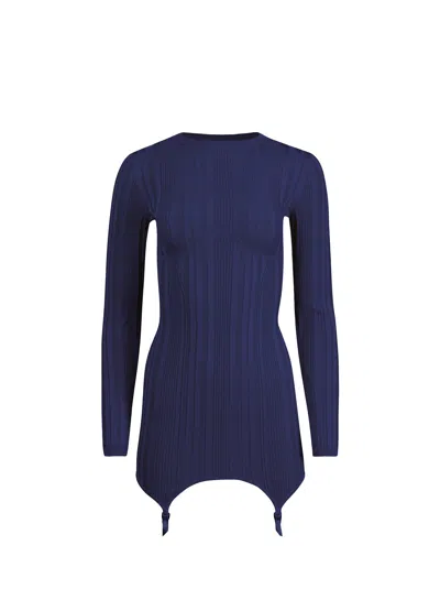 FLEUR DU MAL RIB GARTER DRESS