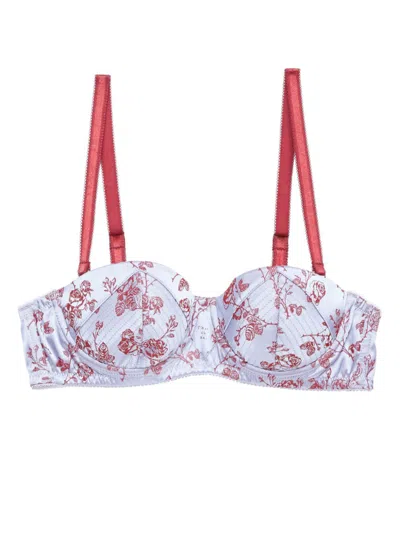 FLEUR DU MAL ROSE-JACQUARD BALCONETTE BRA
