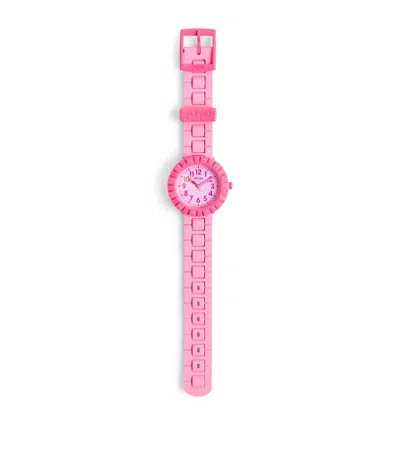 FLIK FLAK PINK SPLASH WATCH
