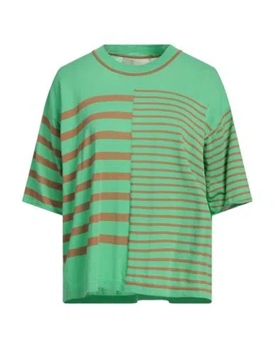 FLOOR FLOOR WOMAN SWEATER GREEN SIZE M COTTON