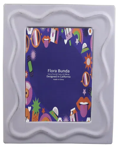 FLORA BUNDA FLORA BUNDA 5X7 A CURVE LINE CERAMIC PHOTO FRAME