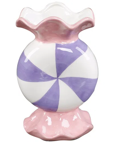 FLORA BUNDA FLORA BUNDA 7.25IN CERAMIC CORSET VASE