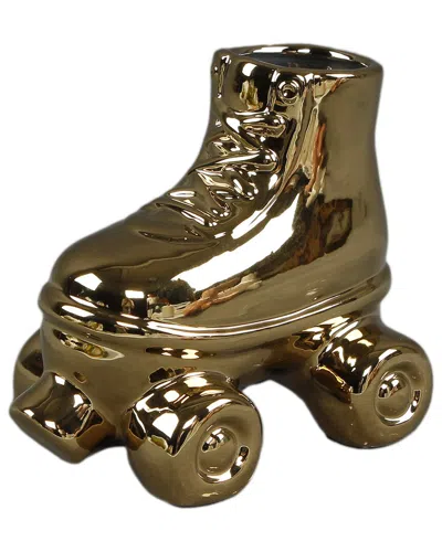 FLORA BUNDA FLORA BUNDA 7.3IN CERAMIC ROLLER SKATES VASE