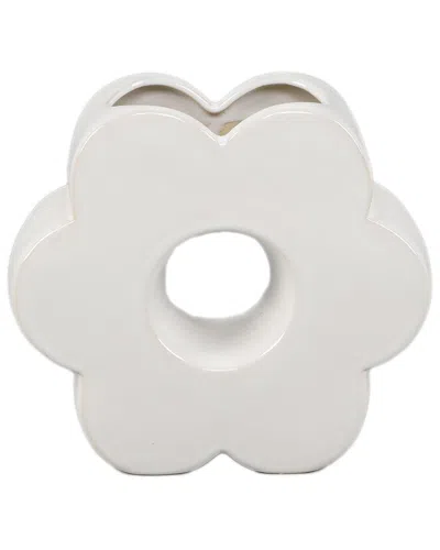 FLORA BUNDA FLORA BUNDA 7IN CERAMIC FLOWER VASE