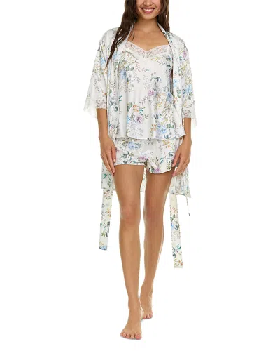 FLORA NIKROOZ SABRINA 3-PIECE TRAVEL PAJAMA SET