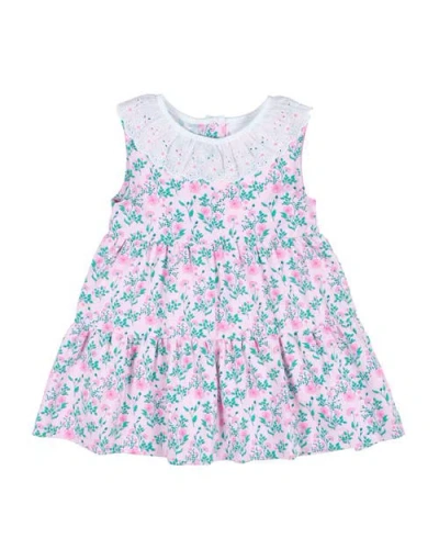 FLORENCE EISEMAN FLORENCE EISEMAN FLORAL PRINT DRESS WITH EYELET COLLAR