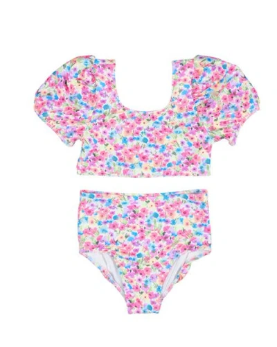 FLORENCE EISEMAN FLORENCE EISEMAN FLORAL PUFF SLEEVE BIKINI