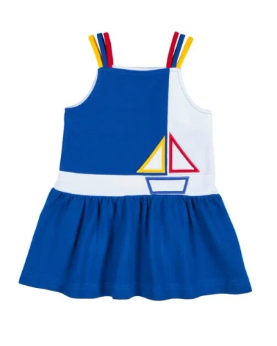 FLORENCE EISEMAN FLORENCE EISEMAN PIQUE KNIT DRESS WITH SAILBOAT