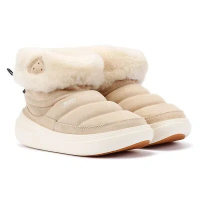 FLOWER MOUNTAIN FLOWER MOUNTAIN FAMI MID SUEDE WOMEN'S BEIGE BOOTS