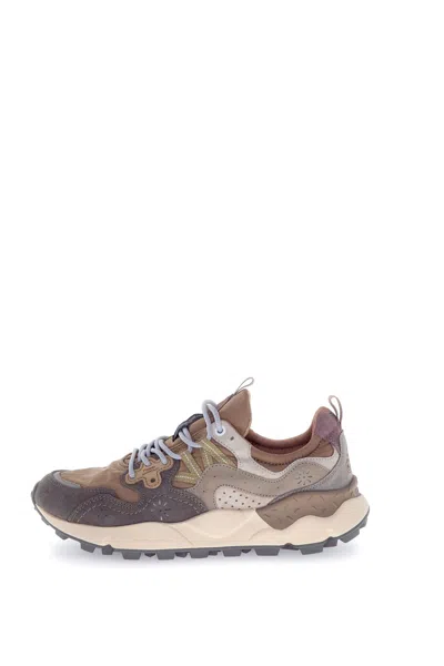 FLOWER MOUNTAIN MEN'S SNEAKERS FLOWER MOUNTAIN YAMANO 3 - 2017816 01 1B31 GREY MUD-OFF WHITE