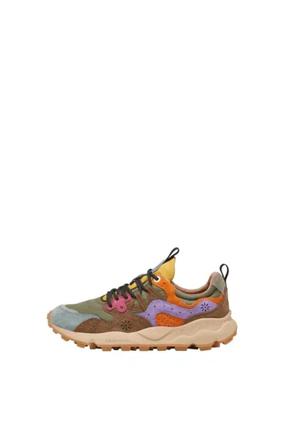 FLOWER MOUNTAIN WOMEN'S SNEAKERS FLOWER MOUNTAIN YAMANO 3 - 2017818 01 2F69 KAKI MULTI