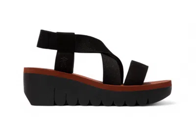 FLY LONDON FLY LONDON WOMEN'S YABI922FLY GREEN ROSE GOLD CUPIDO LEATHER SANDALS ESPADRILLE PLATFORM WEDGES