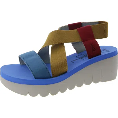 FLY LONDON YABI 922 FLY WOMENS STRETCHABLE MIXED MEDIA ANKLE STRAP