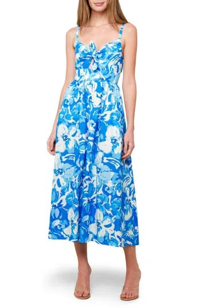 FLYING TOMATO FLYING TOMATO FLORAL KNOTTED FRONT A-LINE SUNDRESS