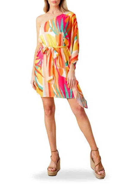 FLYING TOMATO FLYING TOMATO ONE SHOULDER SHIFT DRESS