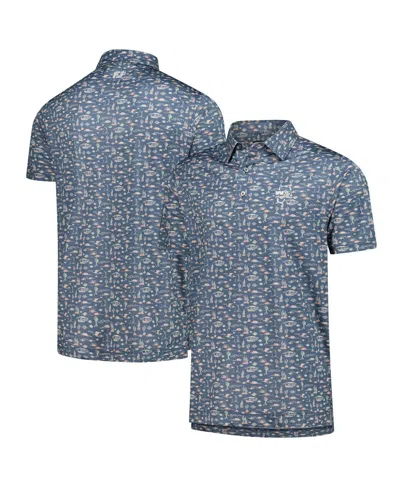 FOOTJOY MEN'S BLUE WM PHOENIX OPEN PRODRY ALL OVER PRINT POLO SHIRT