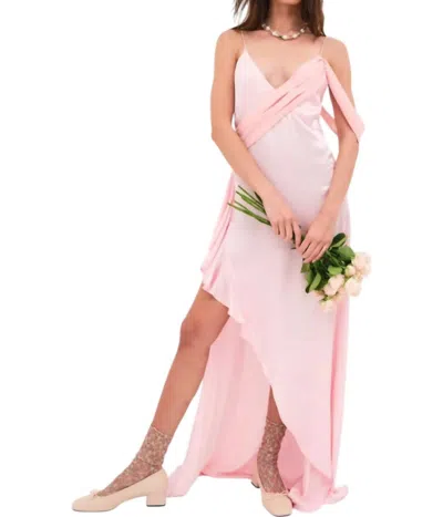 FOR LOVE & LEMONS JAMES EVENING DRESS IN PINK