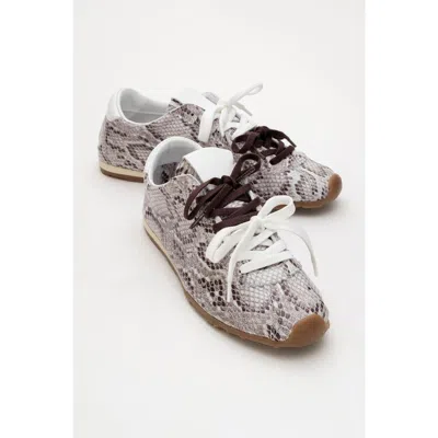 FOREVER & ALWAYS SHOES FOREVER & ALWAYS SHOES CREA LEATHER SNEAKERS