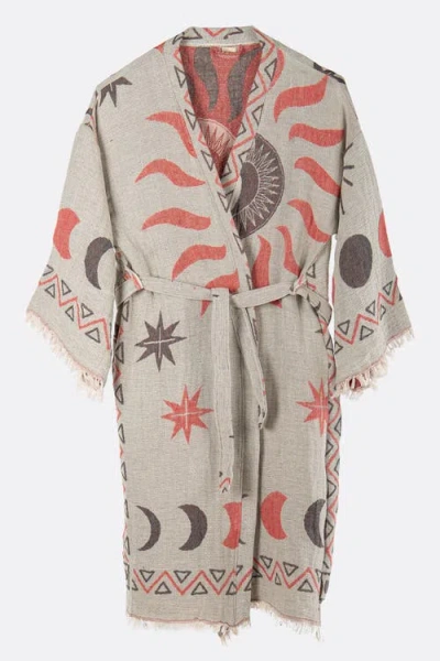 FOREVER & ALWAYS SHOES FOREVER & ALWAYS SHOES EVORA HANDMADE COTTON BOHO ROBE COVER-UP