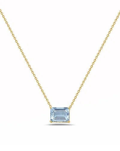 FOREVER CREATIONS SIGNATURE FOREVER CREATIONS SIGNATURE COLLECTION 14K 1.48 CT. TW. DIAMOND & AQUAMARINE NECKLACE