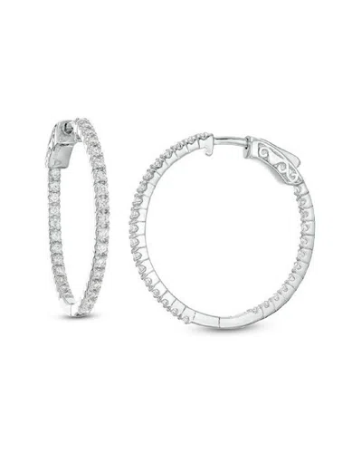 FOREVER CREATIONS USA INC. FOREVER CREATIONS 14K 0.70 CT. TW. DIAMOND INSIDE AND OUT HOOPS