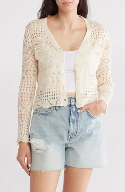 FORGOTTEN GRACE FORGOTTEN GRACE OPEN STITCH CARDIGAN