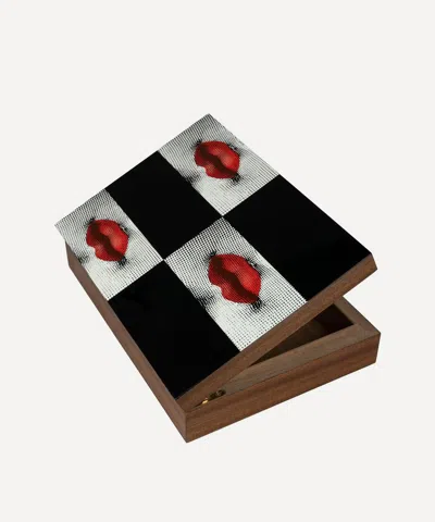 FORNASETTI FORNASETTI KISS PRINTED WOODEN BOX
