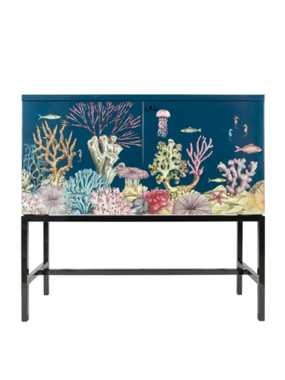 FORNASETTI FORNASETTI RAISED SIDEBOARD FONDO MARINO CABINET MULTI