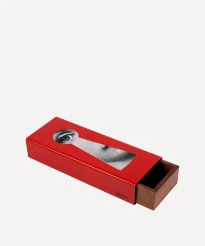 FORNASETTI FORNASETTI SERRATURA PRINTED WOODEN BOX