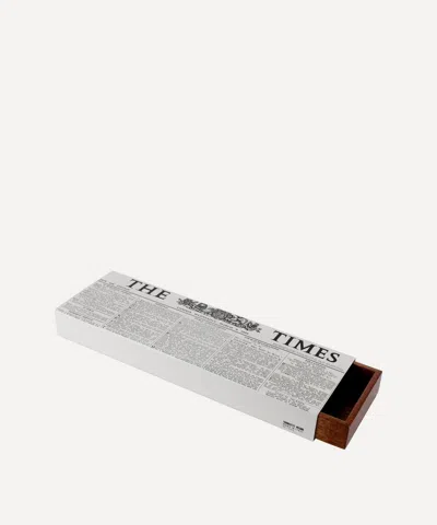 FORNASETTI FORNASETTI THE TIMES PRINTED WOODEN BOX